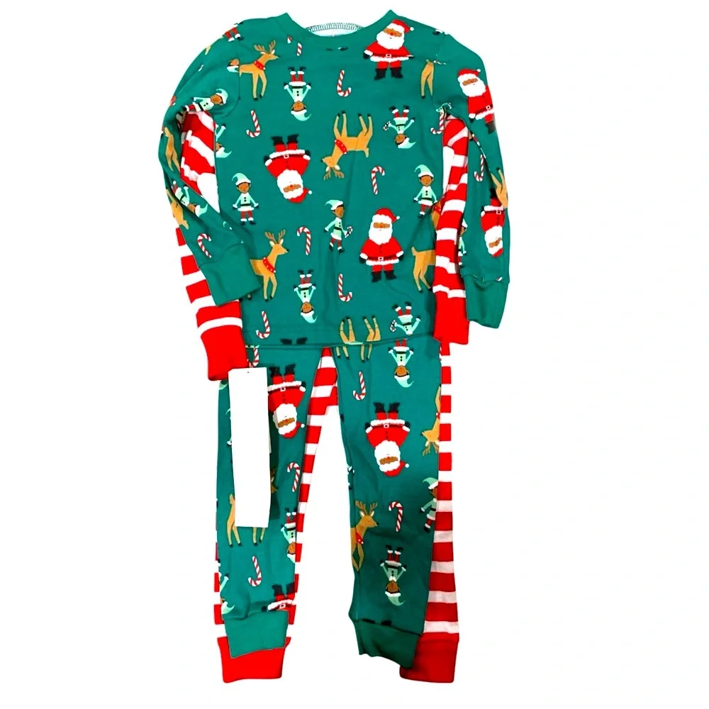4 Piece Carters Just One You Christmas Pajamas 2T new